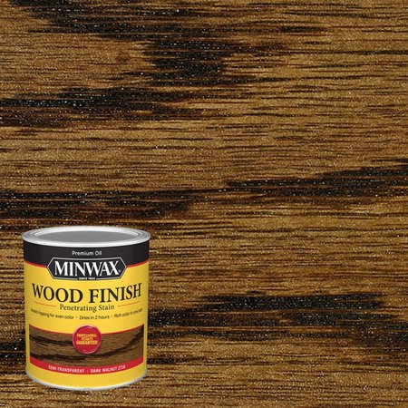 MINWAX Wood Finish Semi-Transparent Dark Walnut Oil-Based Penetrating Wood Stain 1 qt 70012444